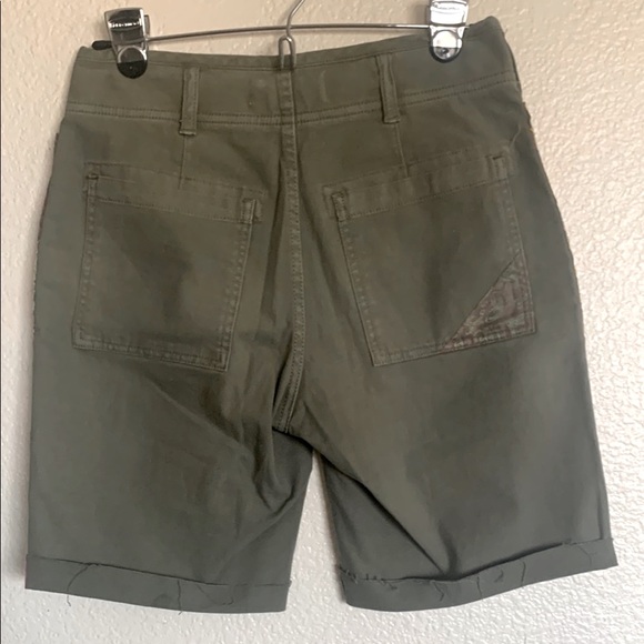 Anthropologie Olive Green Shorts - Picture 2 of 9